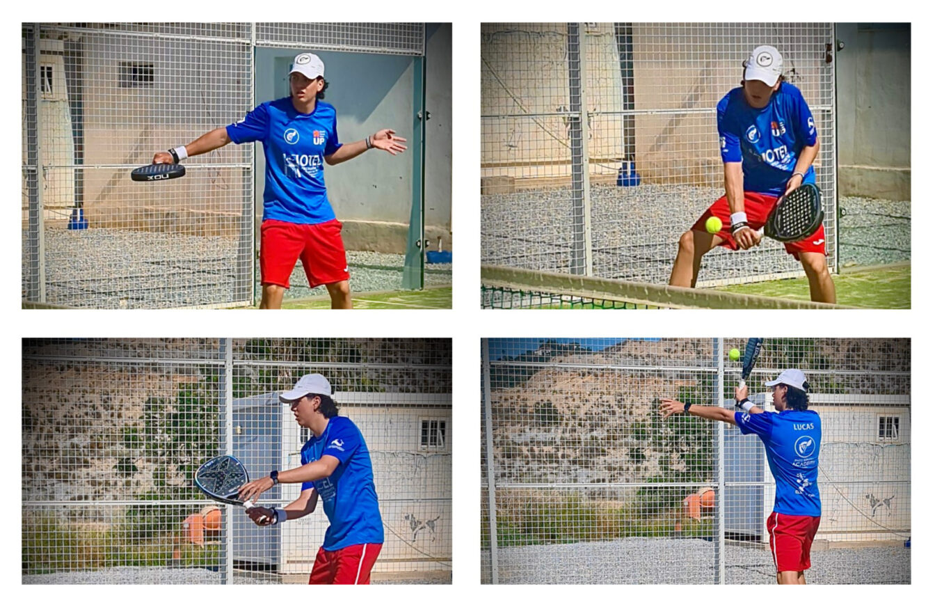 ¿Que tipo de jugador eres?
Cuatro fotos del jugador Lucas Miranda golpeando a la pelota en distintas situaciones.