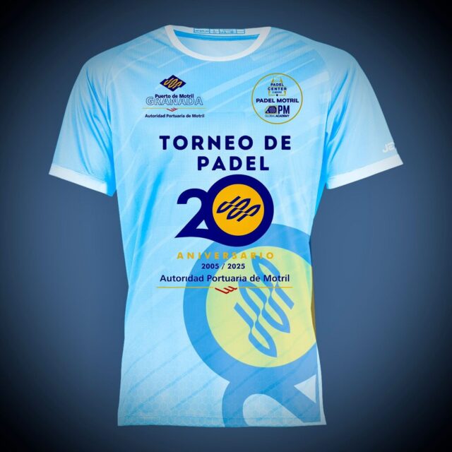 Camiseta Torneo de Pádel 20 aniversario de la Autoridad Portuaria de Motril