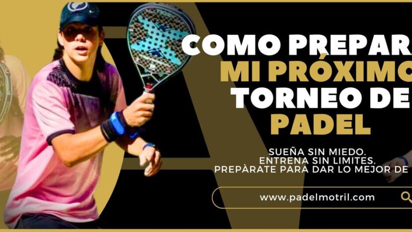 Cartel sobre como preparar un torneo de pádel