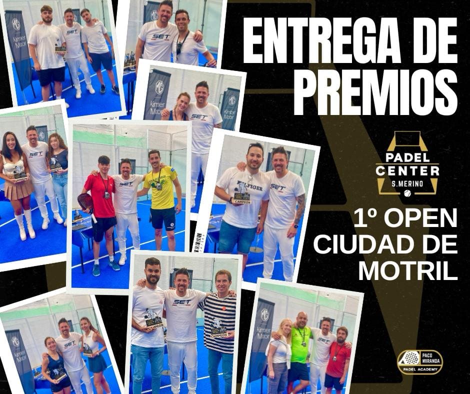 Cartel de entrega de premios del 1er Open Ciudad de Motril