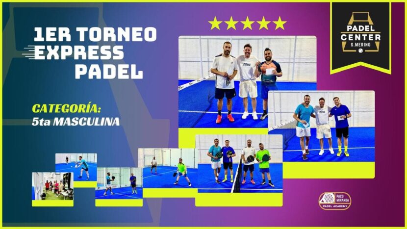 Cartel de repaso del torneo express de 5ta categoría en Motril