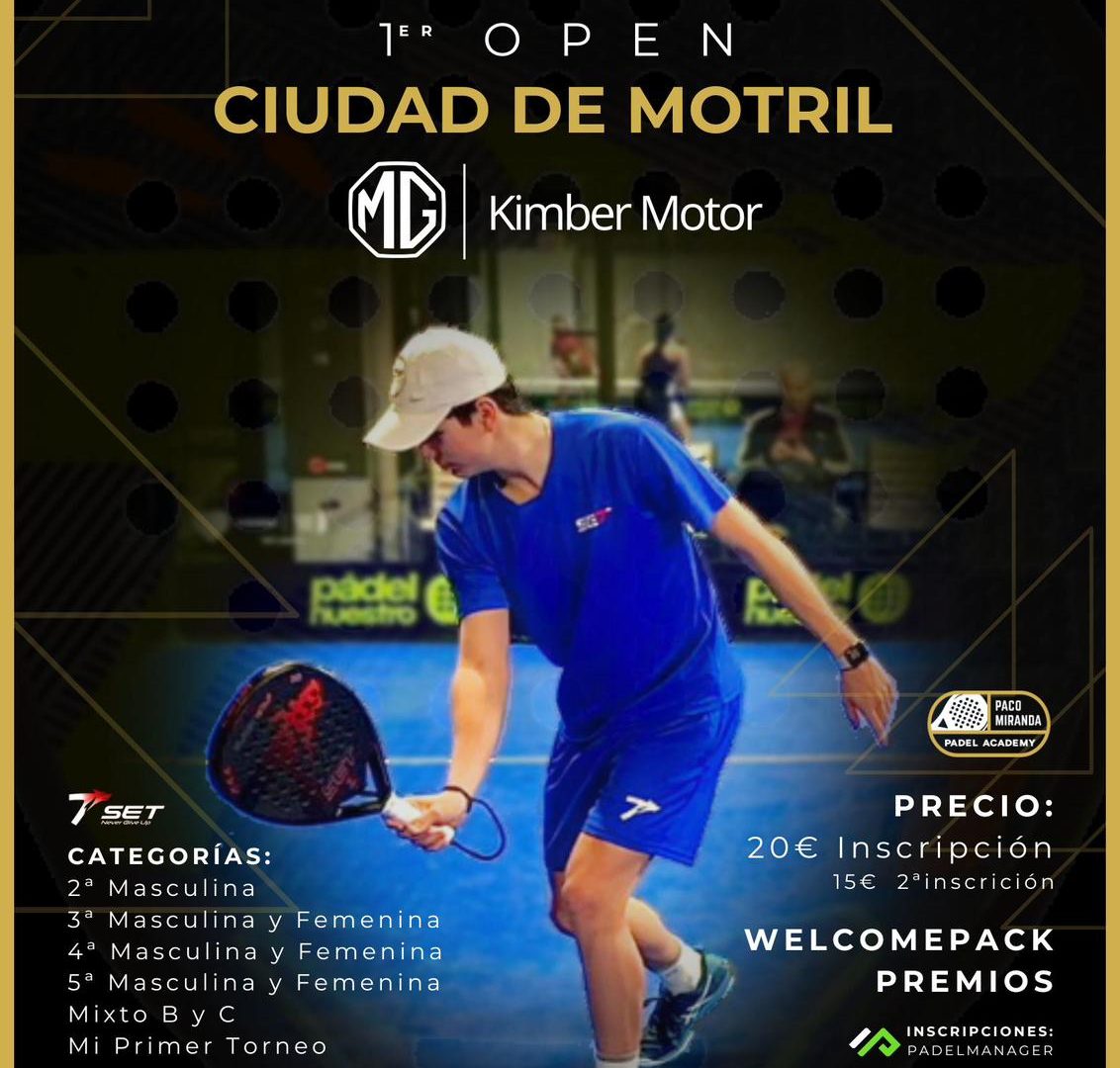 Cartel del torneo "1er Open Ciudad de Motril"