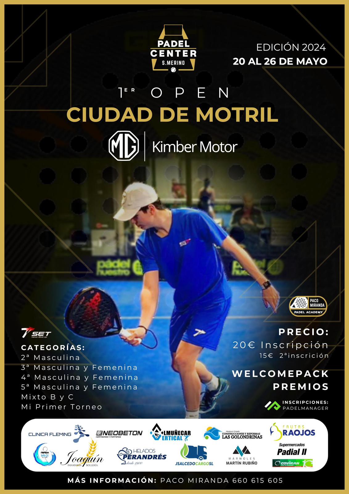 Cartel del torneo "1er Open Ciudad de Motril"