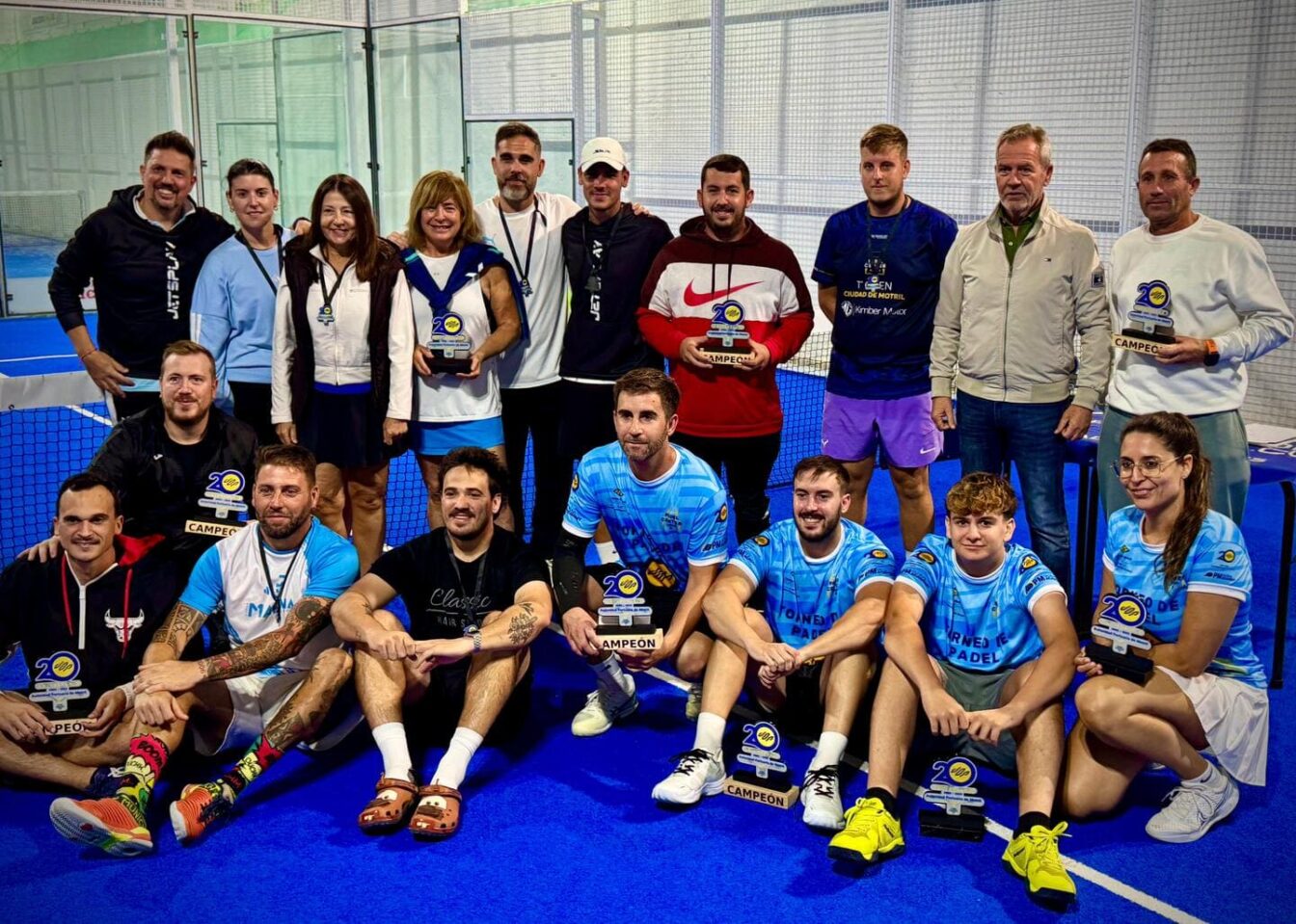 Campeones, subcampeones y premiados de este Torneo de Pádel de la Autoridad Portuaria de Motril 2025