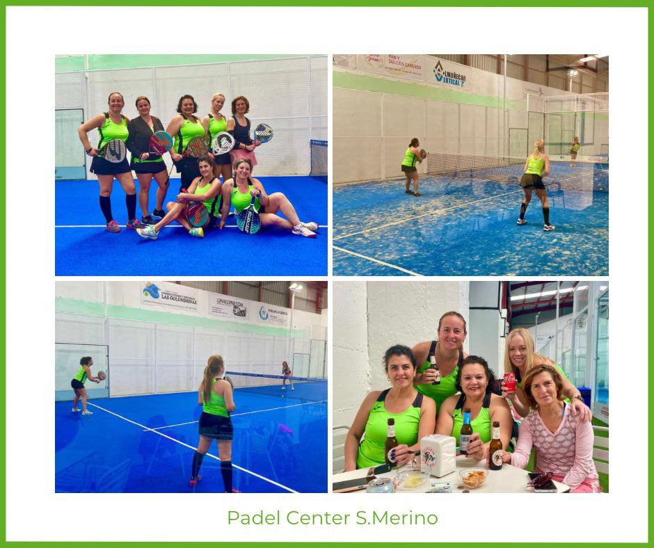 Grupo de mujeres jugando a pádel en Motril