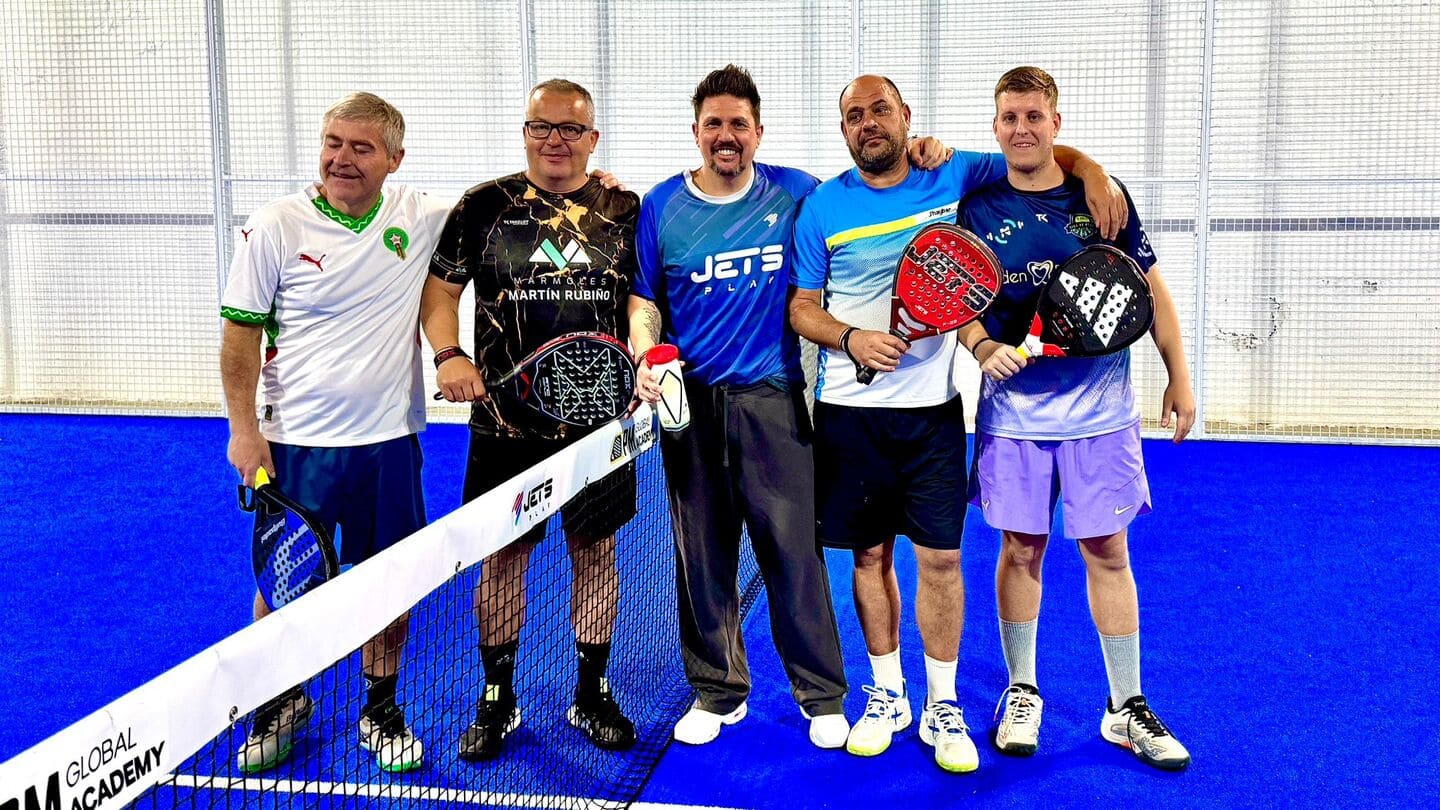 José Quilez y Paco Martín Rubiño contra Manolo Martín y Luis Raya en el 3er torneo express de Pádel Center en Motril