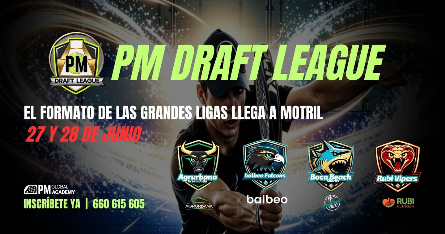 Equipos e información sobre la primera edición de la PM Draft League en Motril